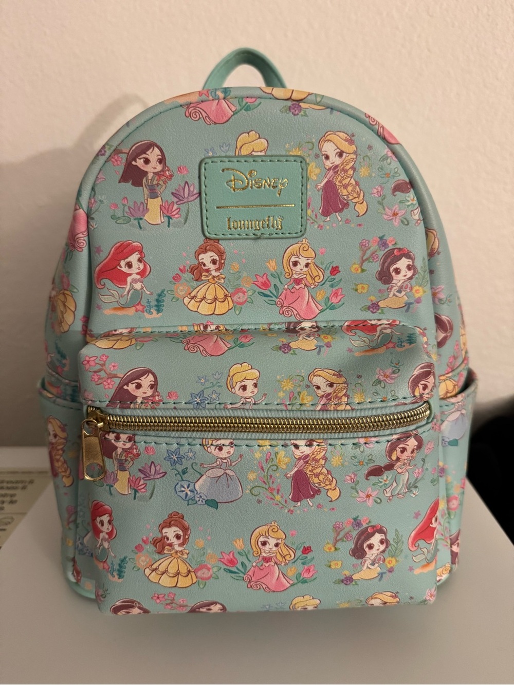Loungefly Disney Princess Mint Green Mini Backpack